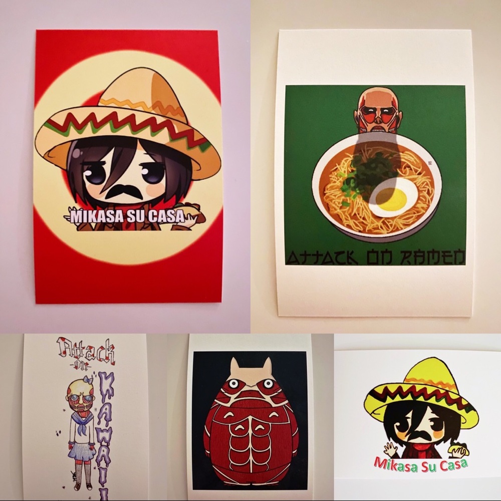 Attack on Titan Anime Art Collectible Postcard Set